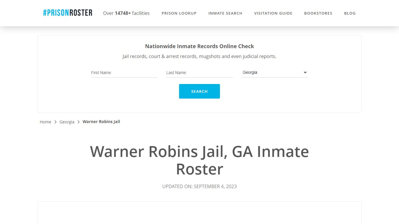 Warner Robins Jail, GA Inmate Roster - Prisonroster